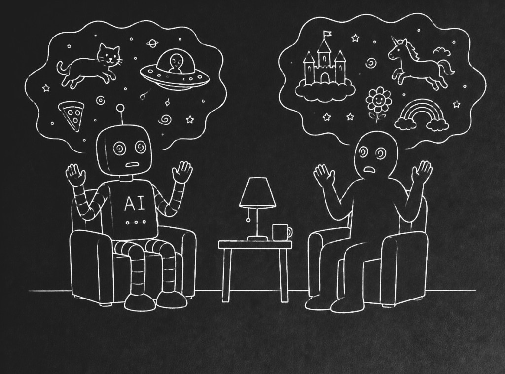 AI & a human tripping out